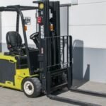 Park the forklift at the end of the shift