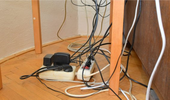 "Cable Chaos"—Trip Hazard Alert!